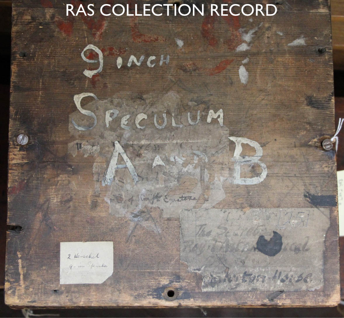 Speculum mirror by William Herschel The Royal Astronomical Society